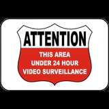 Under 24 Hour Video Surveillance Sign